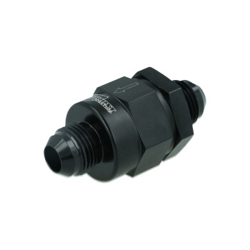 One Way Check Valve Dash 8 Male - satin black