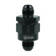 One Way Check Valve Dash 8 Male - satin black