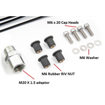 Oil cooler upgrade kit for Hyundai Kona - black