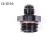 Thread adapter -10 AN / Dash 10 ORB male to -06 AN / Dash 6 male