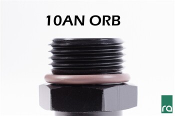 Thread adapter -10 AN / Dash 10 ORB male to -08 AN / Dash 8 male