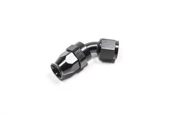 -08 AN / Dash 8 PTFE hose end - 45° - black