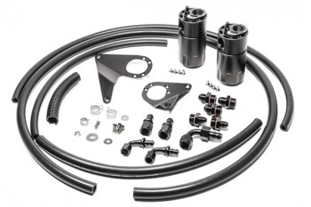 Dual oil catch can kit - Mitsubishi EVO X (2008-2009) - fluid lock