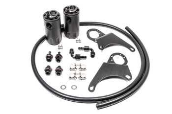 Dual oil catch can kit - Mitsubishi EVO 8/9 - fluid lock