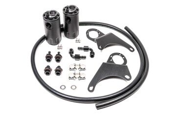 Dual oil catch can kit - Mitsubishi EVO 8/9 - fluid lock