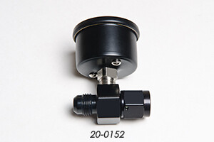 Fuel pressure gauge - 0-100 psi / 0-6.5 bar - Dash 6 adapter