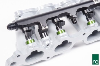 Fuel rail top feed conversion - Toyota 2JZ-GTE