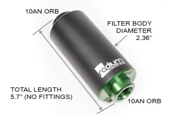Fuel filter kit - stainless - 10 micron