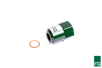 Check valve adapter Bosch 044 to -10 AN / Dash 10 ORB