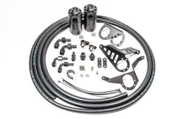 Dual oil catch can kit - Toyota Supra MK4 - fluid lock