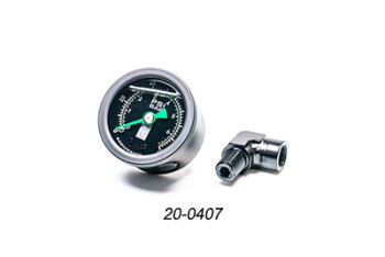 Fuel pressure gauge - 0-100 psi / 0-6.5 bar - 90° adapter