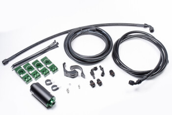 Fuel hanger plumbing kit - Toyota Supra MK4 - stainless filter