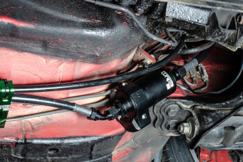 Fuel hanger plumbing kit - Toyota Supra MK4 - stainless filter