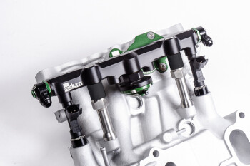 Fuel rail top feed conversion - Mazda 13B-rew secondary