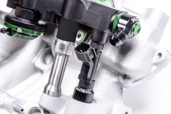 Fuel rail top feed conversion - Mazda 13B-rew secondary