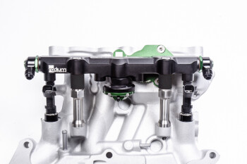 Fuel rail top feed conversion - Mazda 13B-rew secondary