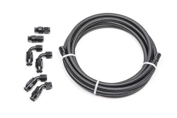 -06 AN / Dash 6 universal DIY PTFE hose kit - black | Radium