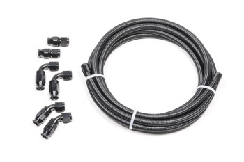 -06 AN / Dash 6 universal DIY PTFE hose kit - black