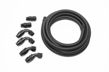 -10 AN / Dash 10 universal PTFE hose kit - black