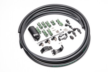 Fuel hanger plumbing kit - late Nissan S14/S200/S15/Silvia/R33/R34 - microglass filter | Radium