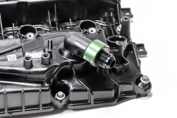 PCV / CCV quick connect adapter kit (19mm male to -10 AN / Dash 10 male - 0° straight)