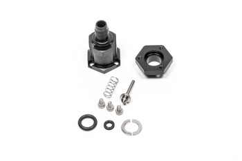 Fuel pump outlet adapter with check valve - barb 10mm