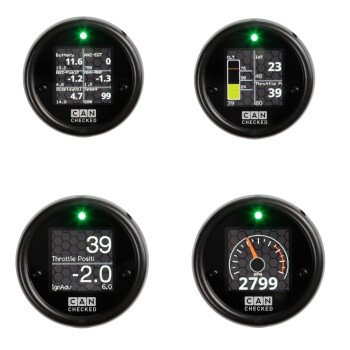 CANchecked MFD15 GEN 2 Display with OBD2 with adapter...