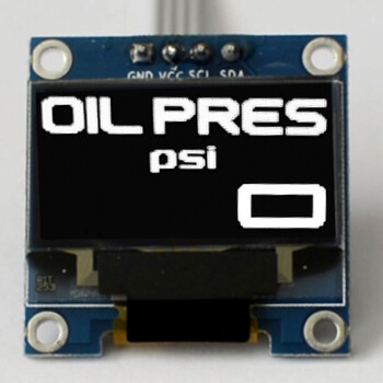 OLED 0.96" digital single oil pressure gauge (psi) -...
