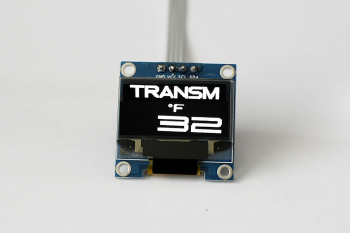 OLED digital single transmission temperature gauge (Fahrenheit) // extra large digits // incl. sensor