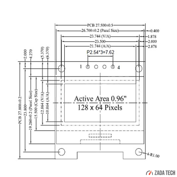 OLED digital single transmission temperature gauge (Fahrenheit) // extra large digits // incl. sensor