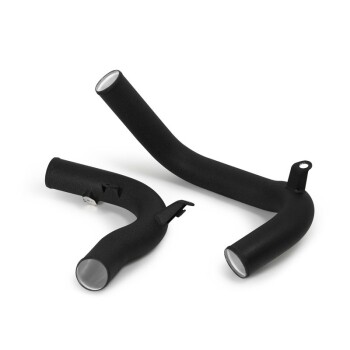 Volkswagen GTI Intercooler Kit, 2015+, Wrinkle Black Pipes | MMINT-MK7-15KWBK
