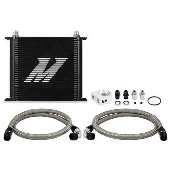 Universal Thermostatic Oil Cooler Kit, 34-Row, Black |...