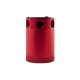 Universal Compact Baffled Oil Catch Can Kit, 3-Port, Red | MMBCC-CBTHR-RD