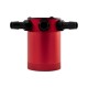 Universal Compact Baffled Oil Catch Can Kit, 3-Port, Red | MMBCC-CBTHR-RD