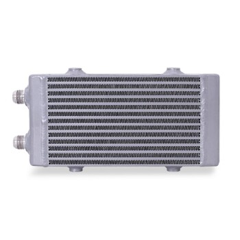 Universal Dual Pass Bar & Plate Oil Cooler, Small, Silver | MMOC-DP-SSL