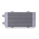 Universal Dual Pass Bar & Plate Oil Cooler, Small, Silver | MMOC-DP-SSL
