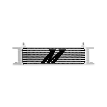 Universal -6AN 10 Row Oil Cooler, Silver | MMOC-10-6SL