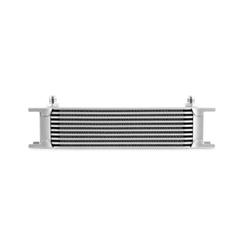 Universal -6AN 10 Row Oil Cooler, Silver | MMOC-10-6SL