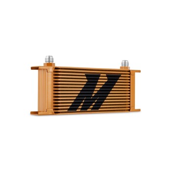 Universal 16-Row Oil Cooler, Gold | MMOC-16GD