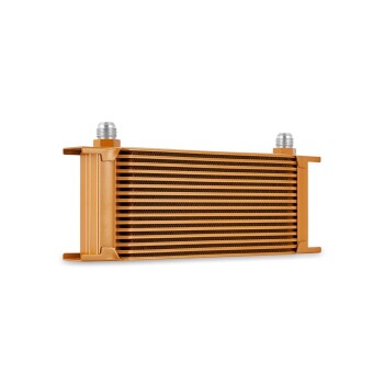 Universal 16-Row Oil Cooler, Gold | MMOC-16GD