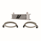 Universal 10 Row Thermostatic Oil Cooler Kit, Silver | MMOC-UT