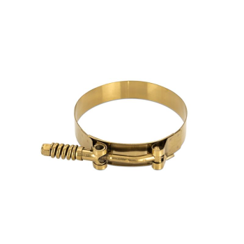 Constant Tension T-Bolt Clamp, Gold, 2.5 Inch |...