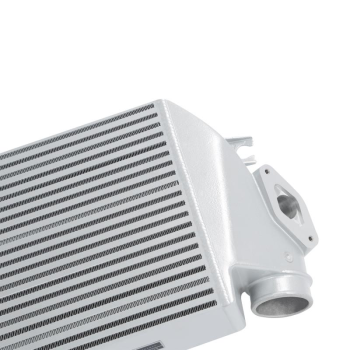 Subaru WRX Top Mount Intercooler Kit, 2008-2014, Silver w/ Blue | MMTMIC-WRX-08SLBL