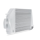 Subaru WRX Top Mount Intercooler Kit, 2008-2014, Silver w/ Blue | MMTMIC-WRX-08SLBL