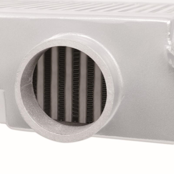 Subaru WRX STI Top Mount Intercooler Kit, 2008+, Silver w/ Black | MMTMIC-STI-08SLBK