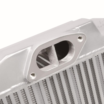 Subaru WRX STI Top Mount Intercooler Kit, 2008+, Silver w/ Black | MMTMIC-STI-08SLBK