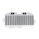 Subaru WRX STI Top Mount Intercooler Kit, 2008+, Silver w/ Black | MMTMIC-STI-08SLBK