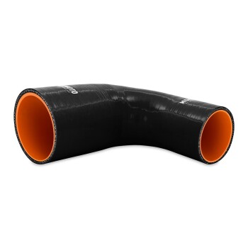 Silicone Reducer Coupler, 90°, 2.25° to 3°, Black | MMCP-R90-22530BK