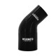 Silicone Reducer Coupler, 45°, 1.75° to 2.5°, Black | MMCP-R45-17525BK