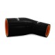 Silicone Reducer Coupler, 45°, 1.75° to 2.5°, Black | MMCP-R45-17525BK